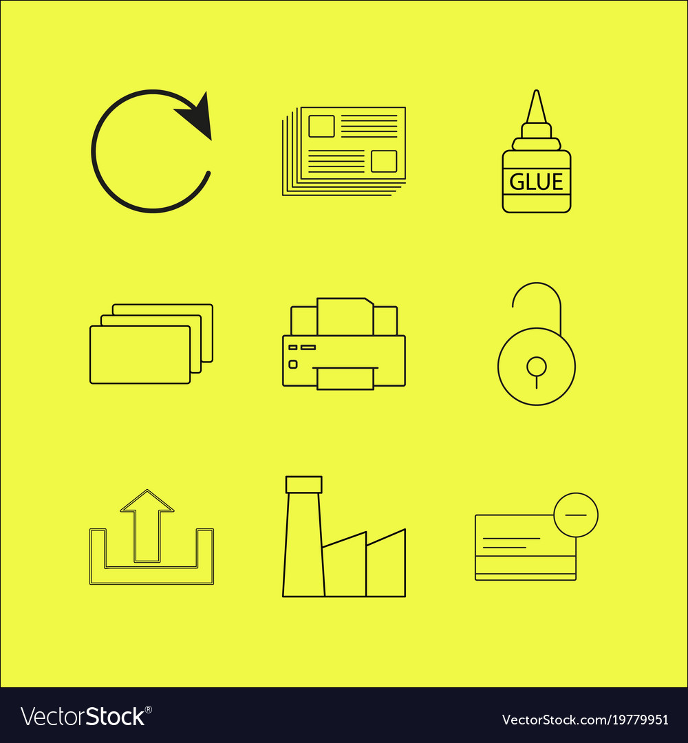 Web linear icon set simple outline icons
