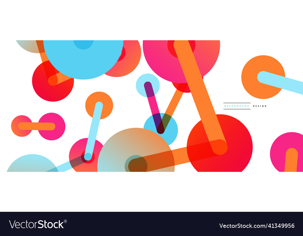 Abstract background round dots connected by lines