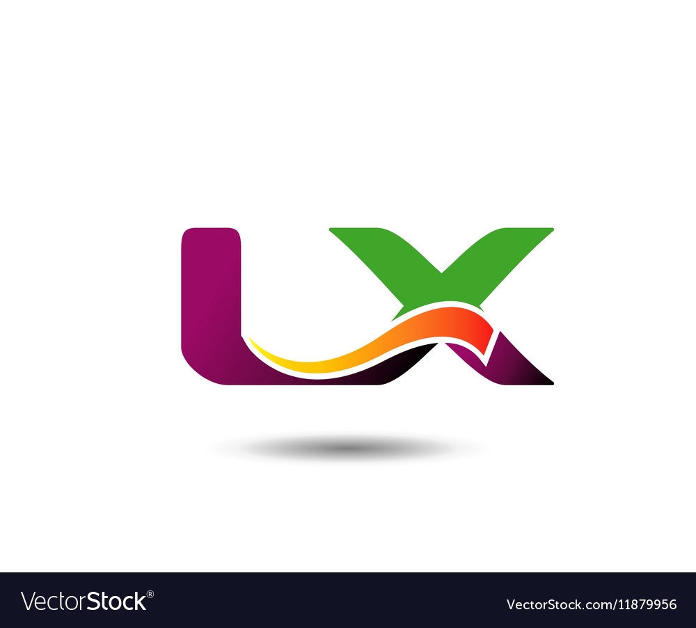 Abstract letter lx logo design template Royalty Free Vector