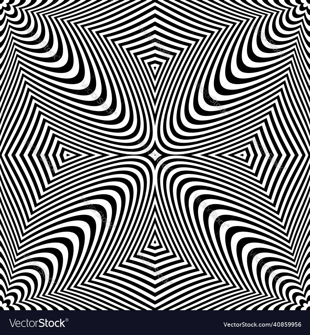 Abstract op art pattern vector image Abstract op art pattern