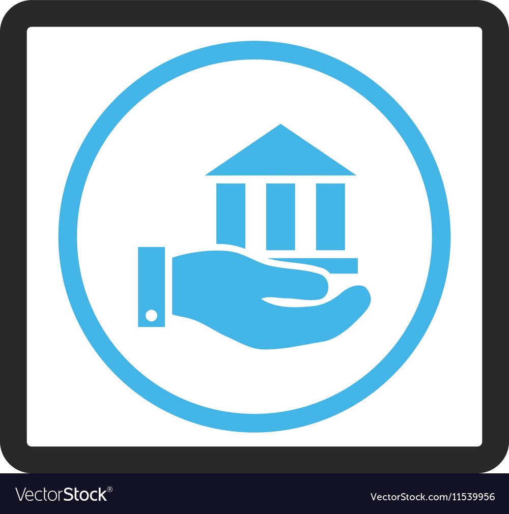 Bank Service gerahmt Icon