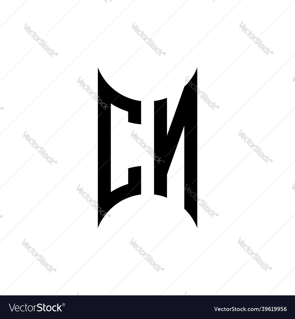 Cn logo monogram design template