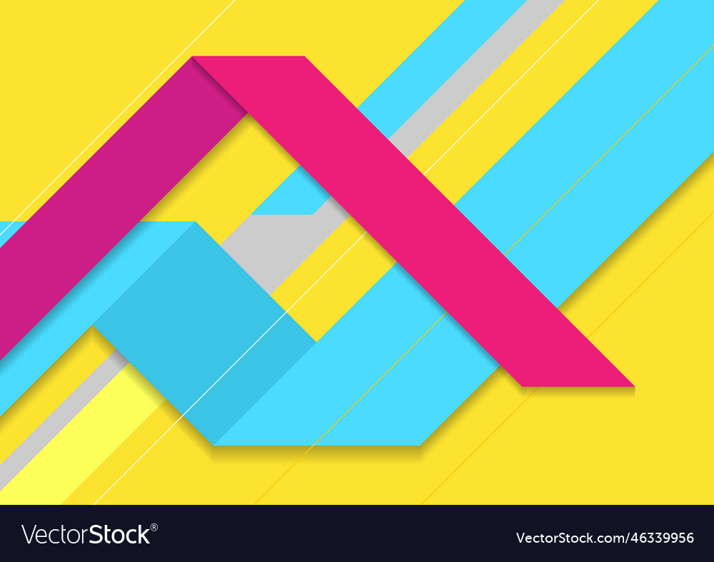 Colorful abstract tech minimal background vector image Colorful abstract tech minimal background