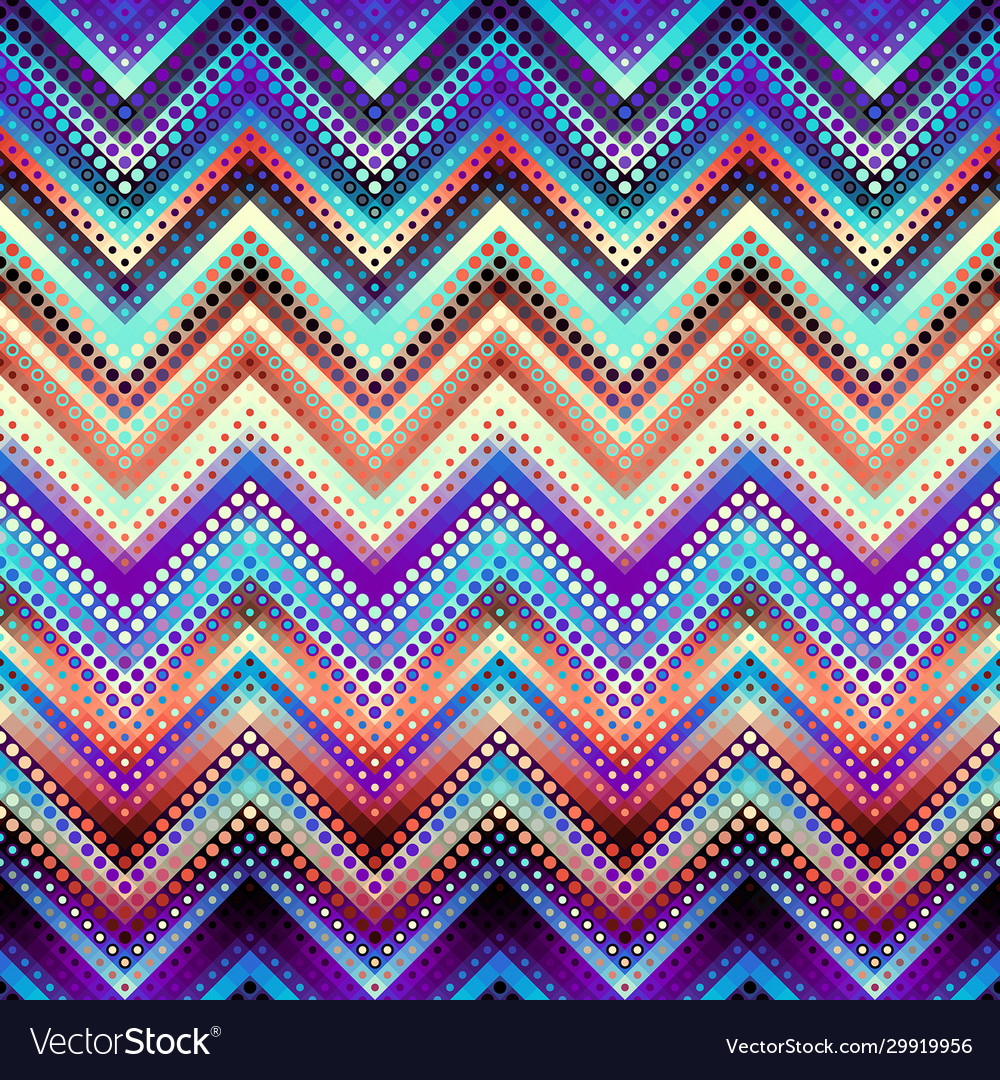 Geometric abstract pattern based on chevron shapes