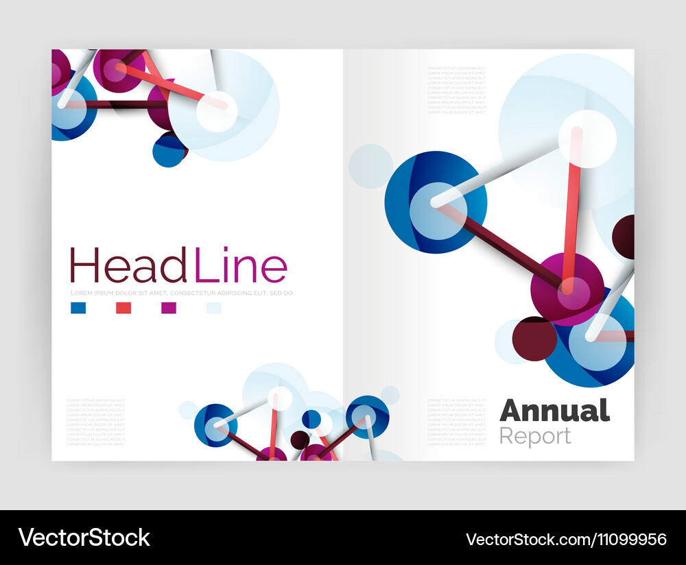 Geometric molecule abstract background Royalty Free Vector