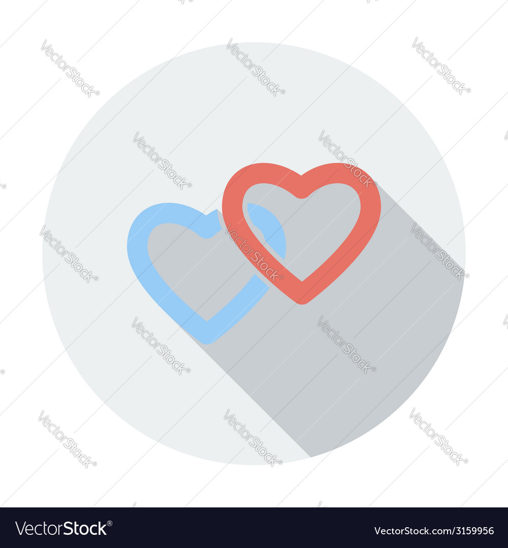 Heart flat icon