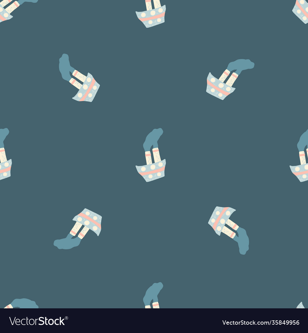 Minimalistic seamless pattern with light