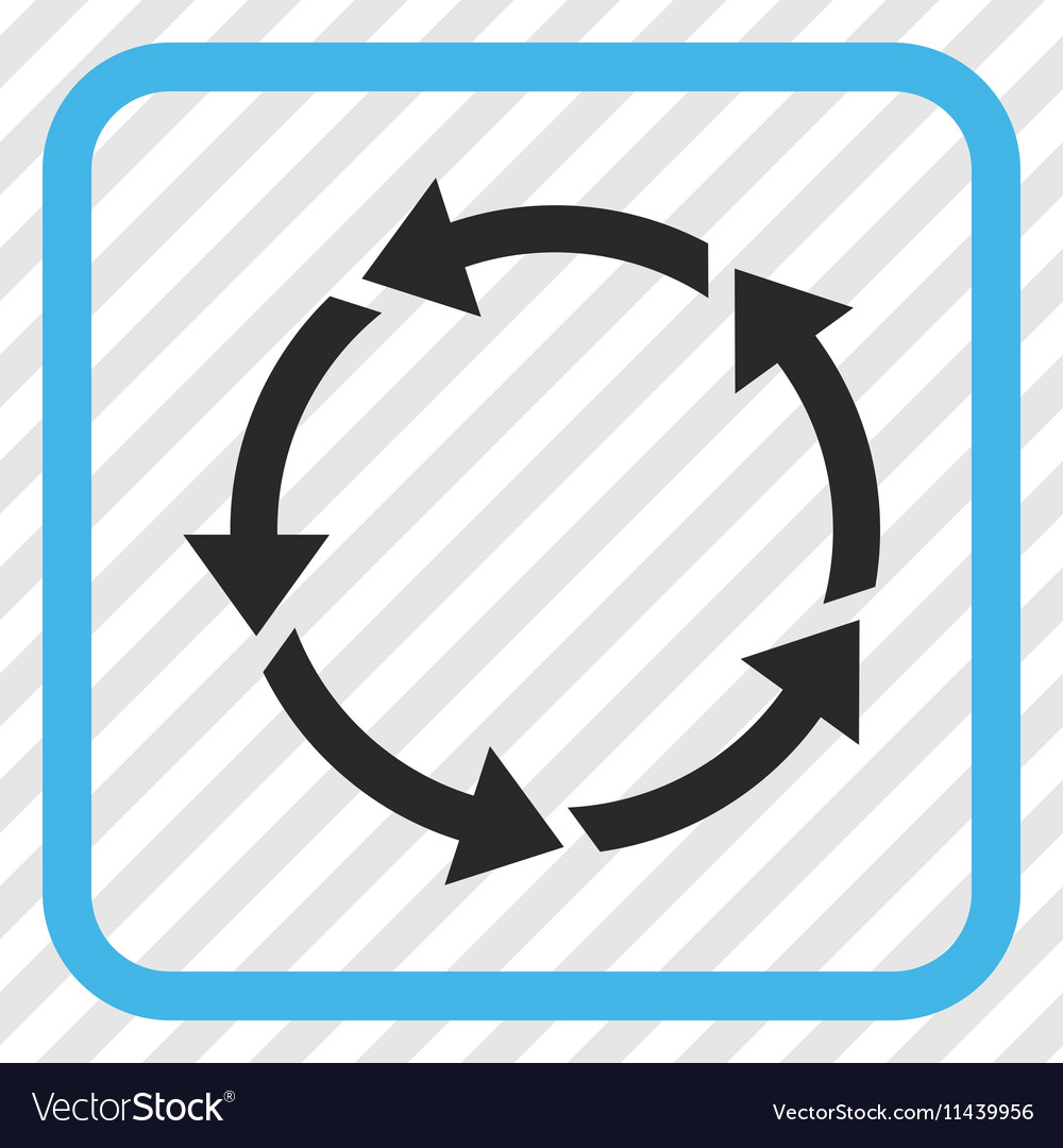 Rotation icon in a frame