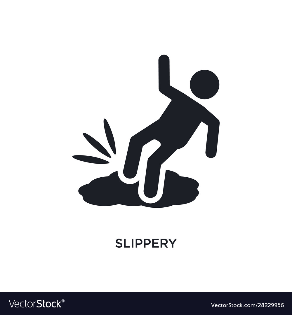 Slippery isolated icon simple element from