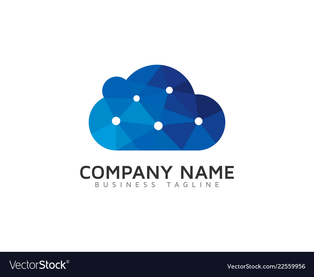 Tech Cloud Icon - Digital Network