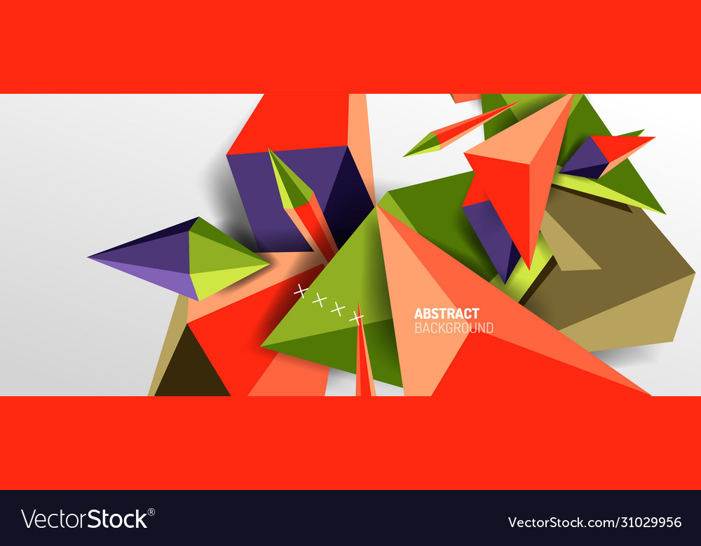 Trendy simple triangle abstract background vector image Trendy simple triangle abstract background