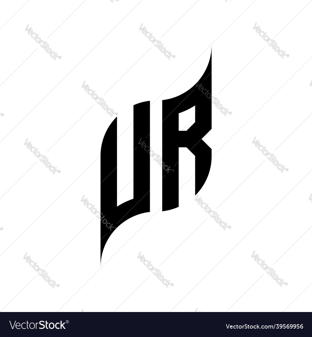 Ur logo monogram design template