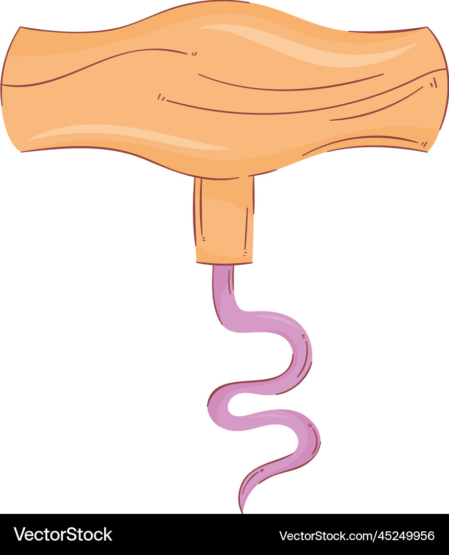 Wine corkscrew tool Royalty Free Vector Image - VectorStock