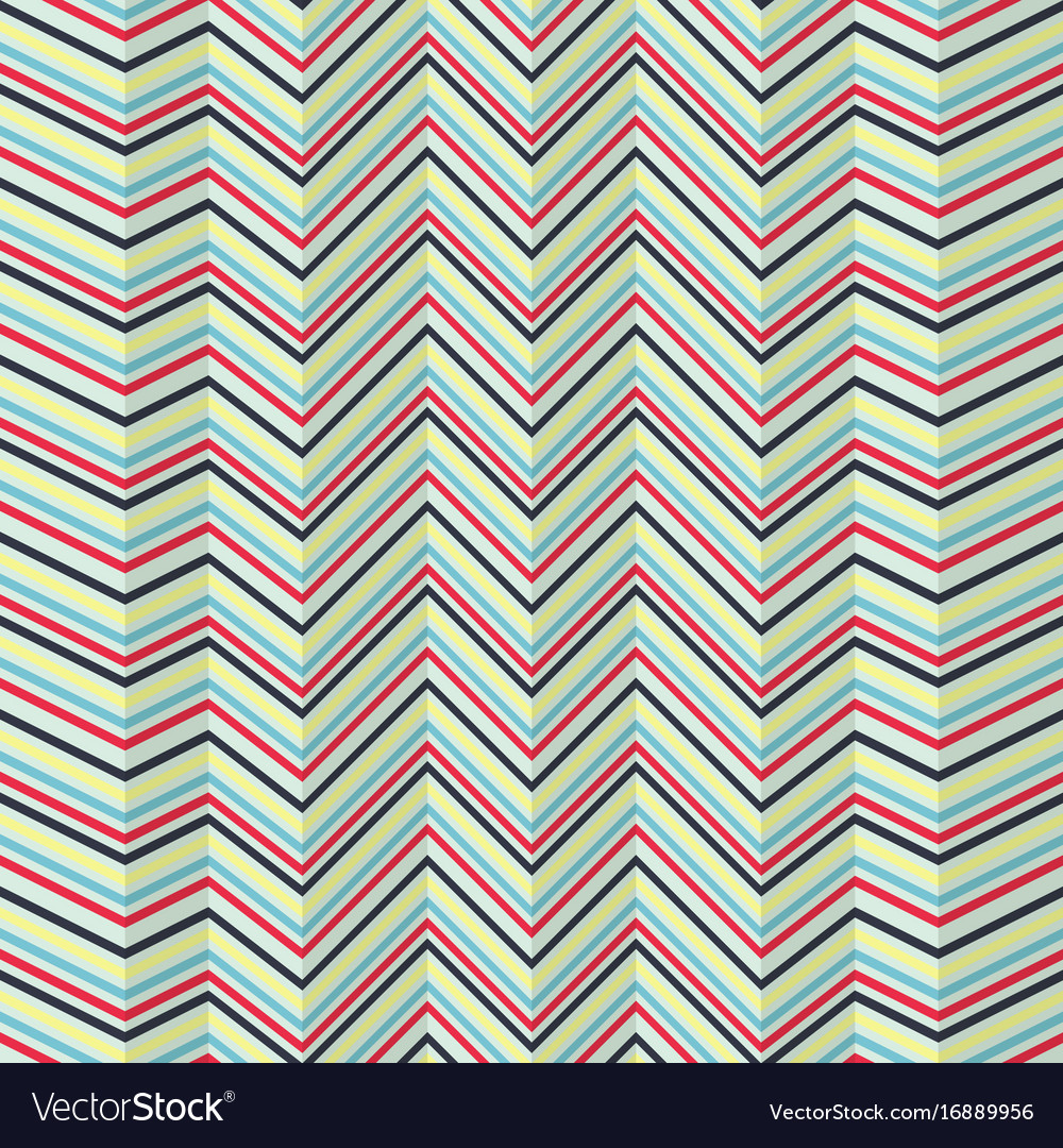 Zigzag jagged pattern on bright background