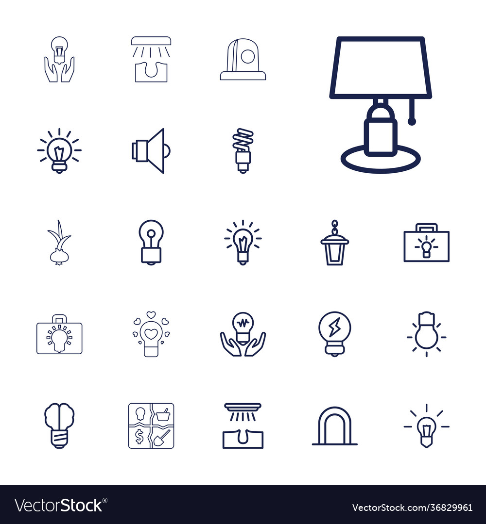 22 bulb icons