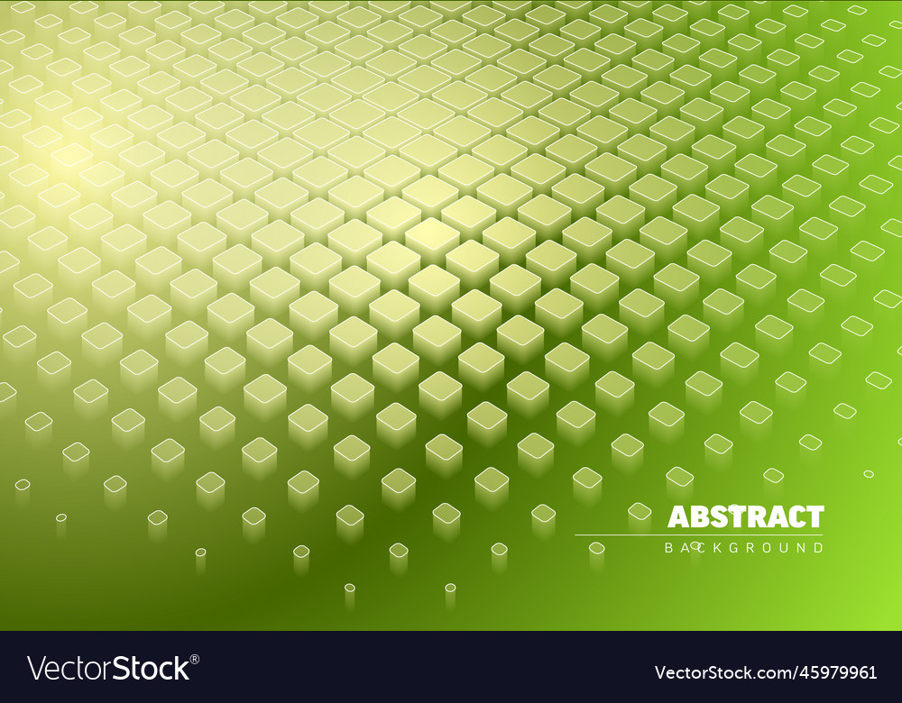 Abstract background made from color cubes vector image Abstract background made from color cubes