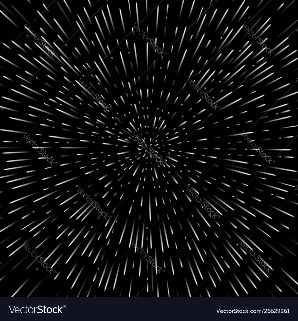 Abstract background with open space star warp vector image Abstract background with open space star warp