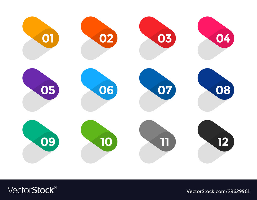 Arrow Style Number Set