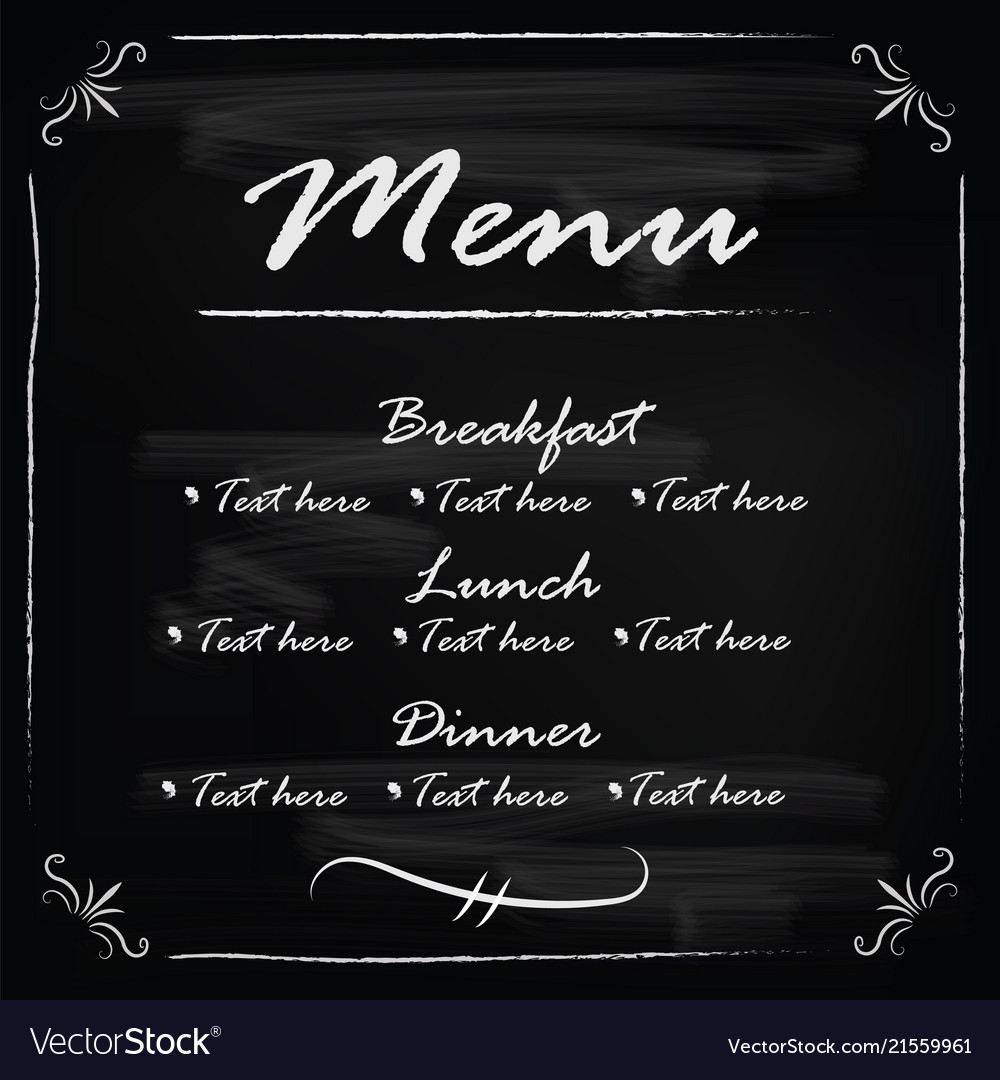 blackboard frame template royalty free vector image