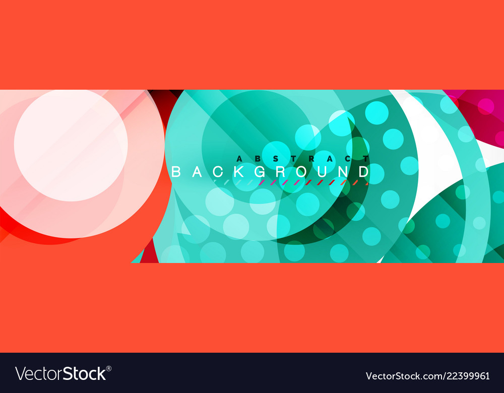 Circle composition abstract background vector image Circle composition abstract background
