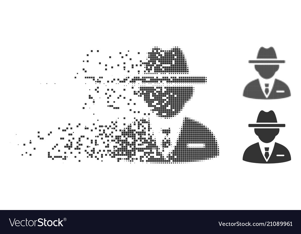 Dekomponiertes Pixel-Halbton-Agent-Symbol