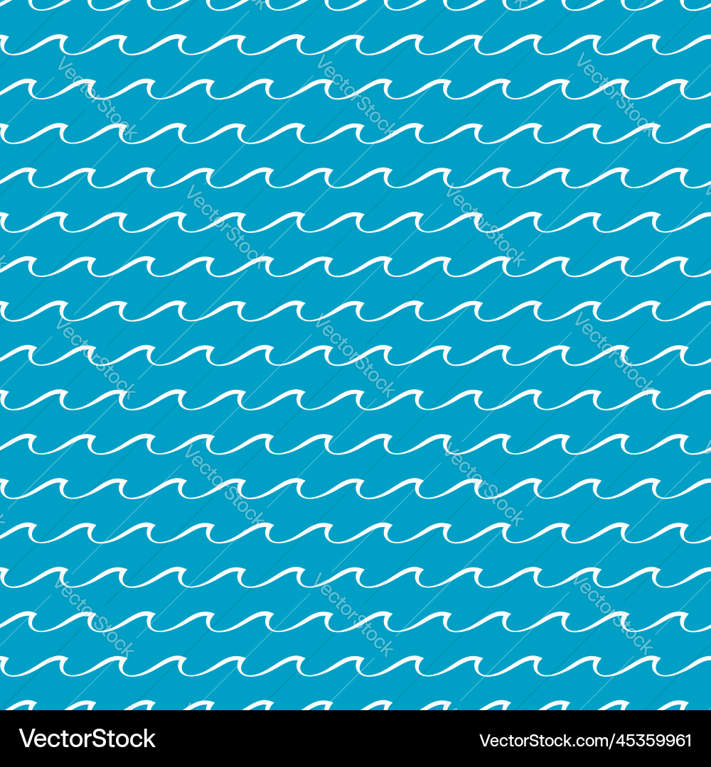 Pattern waves water of ocean or sea background Vector Image