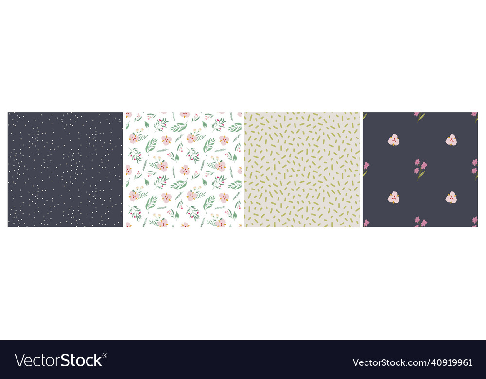 Spring simple pttrn vector image Spring simple pttrn