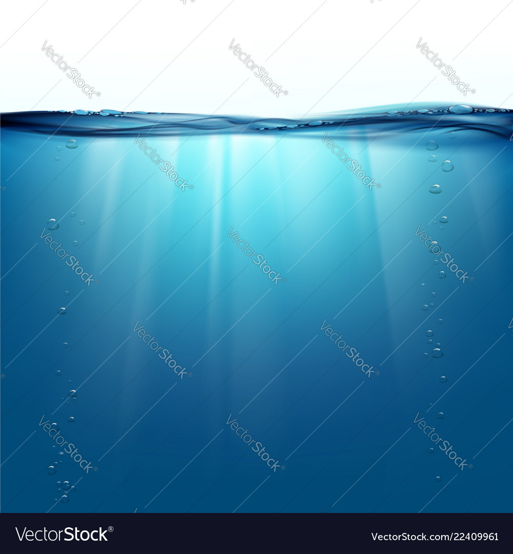 Sun rays underwater Royalty Free Vector Image - VectorStock