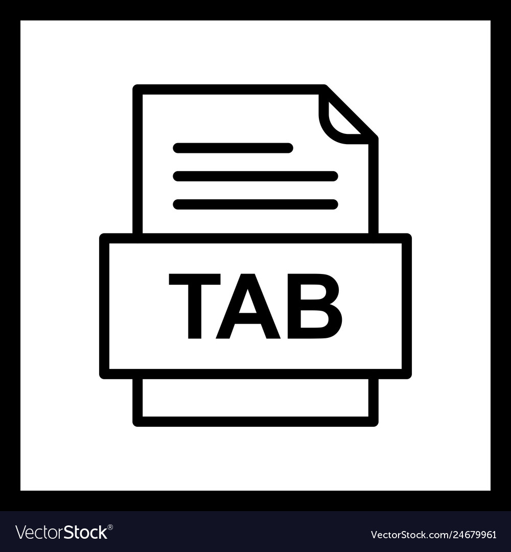 Tab file document icon