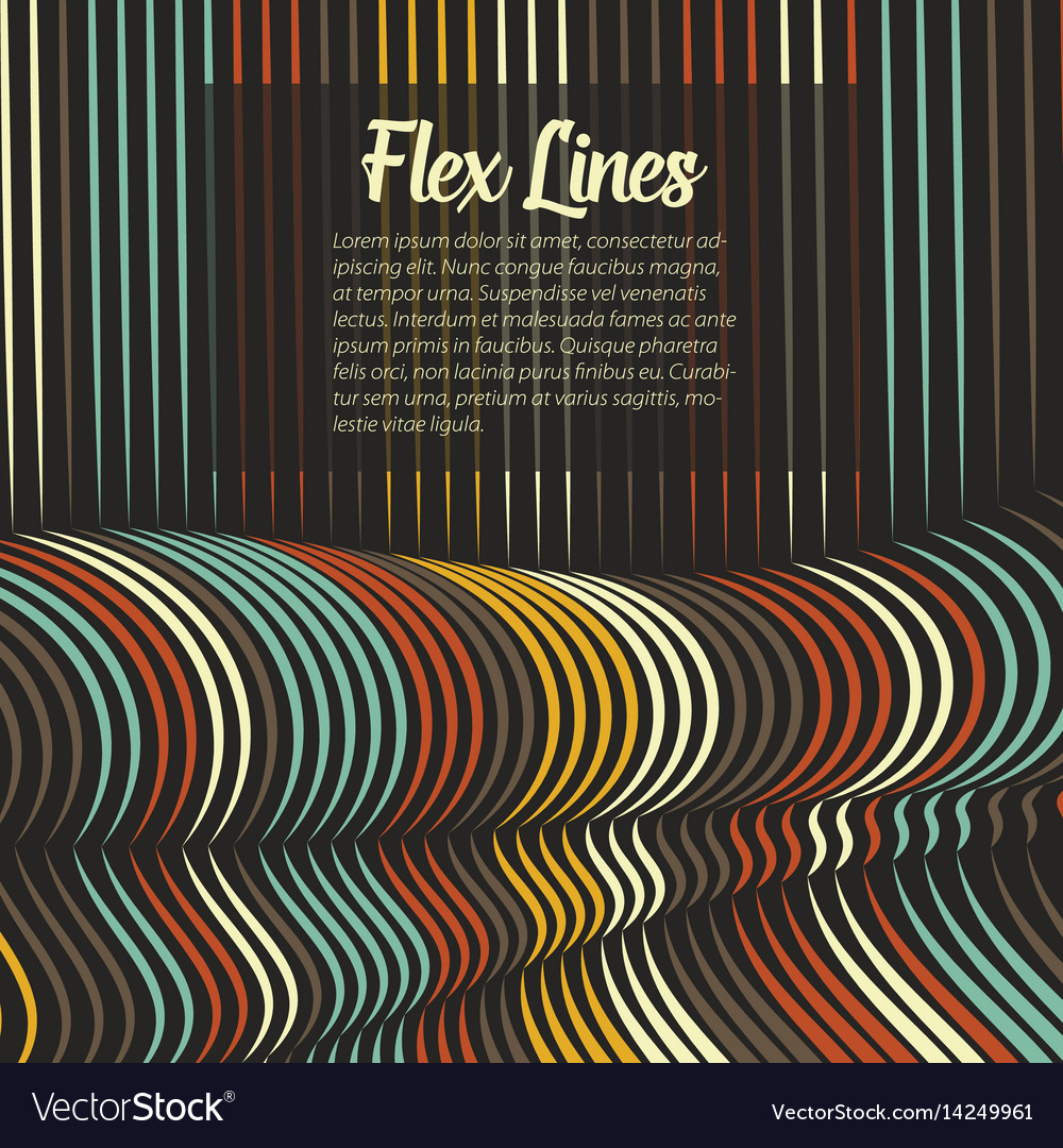 Warped lines background flexible