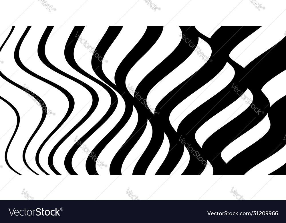 Black and white design pattern with optical