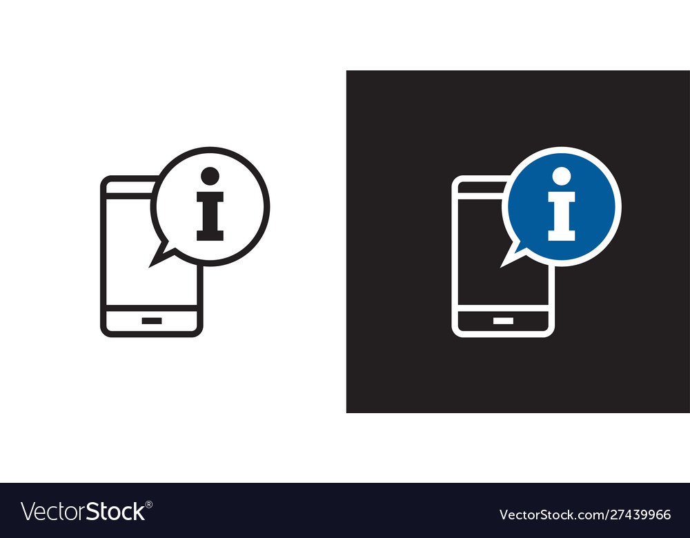 Call info icon isolated on background calling vector image Call info icon isolated on background calling