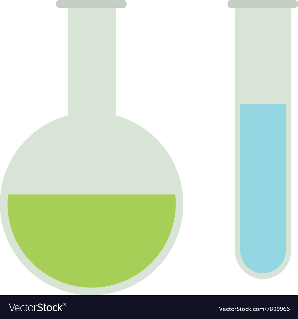 Chemical flasks equipment - test tube empty