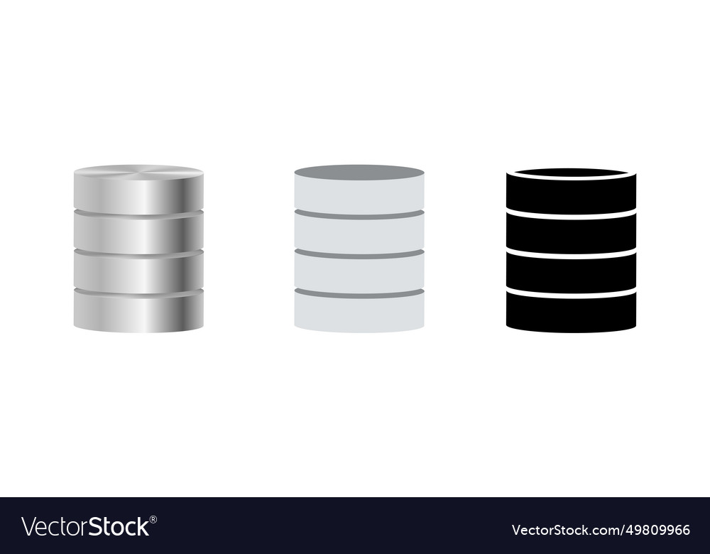 Data base icon database flat 3d