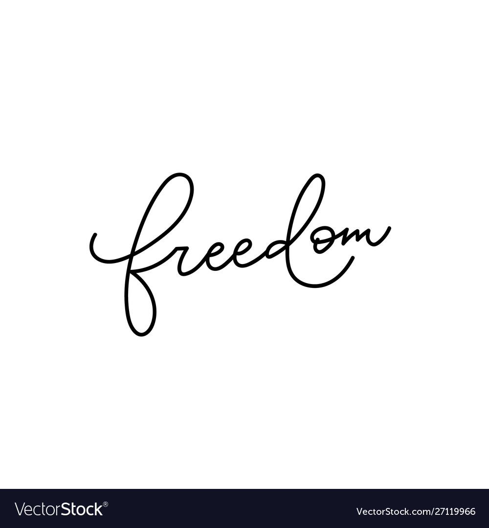 Freedom paper cutout shirt quote lettering