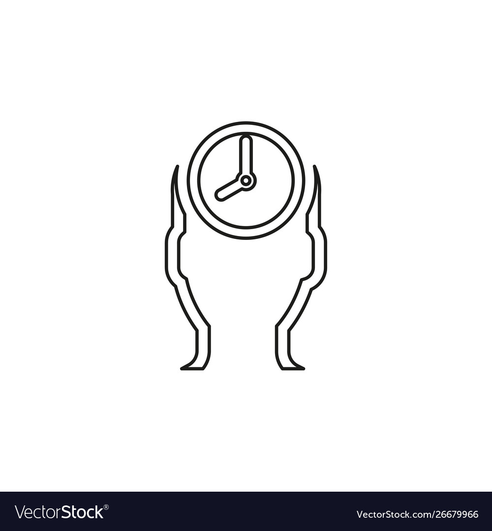 Managing time icon management Vector Image Managing time icon management