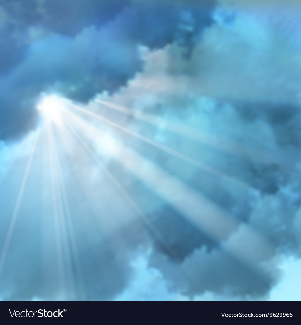 Realistic Sunny Rays Royalty Free Vector Image