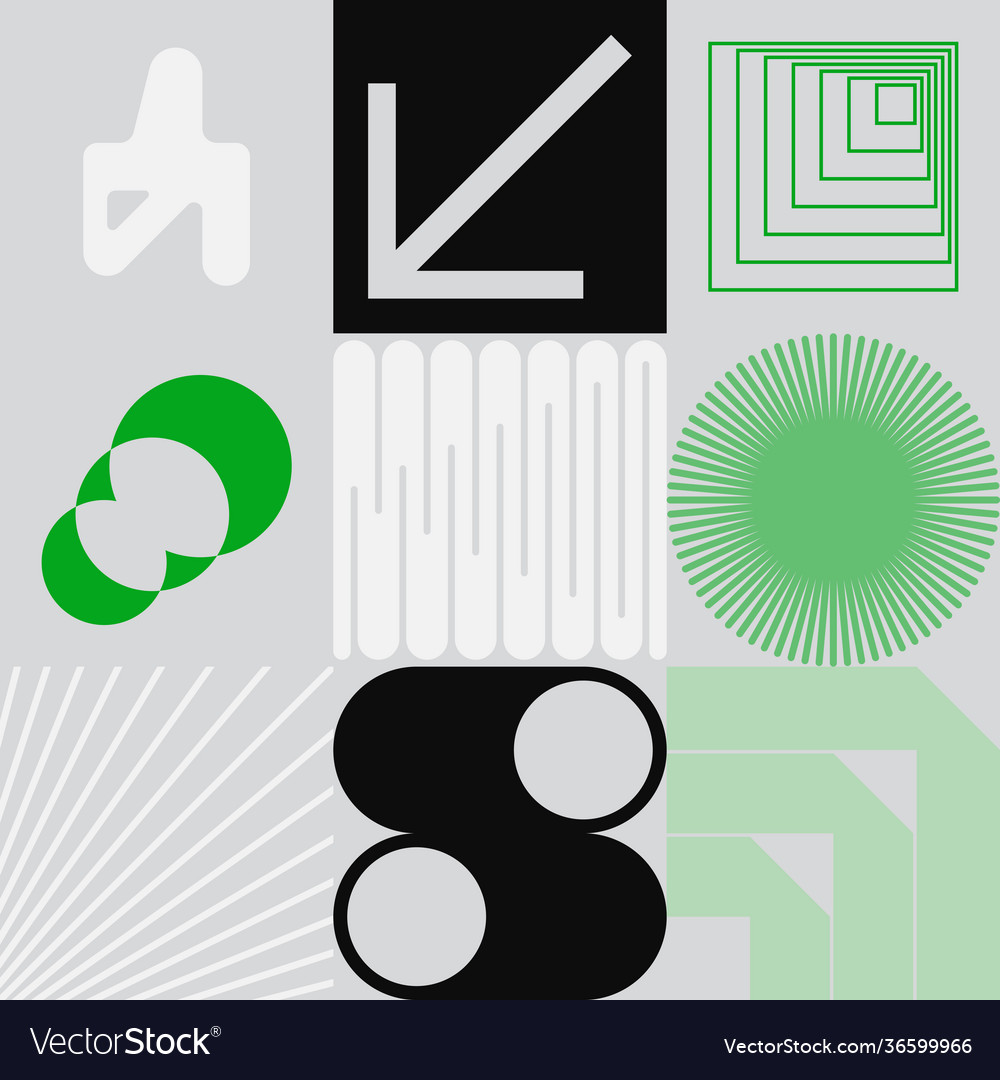 Retro future abstract pattern vector image Retro future abstract pattern