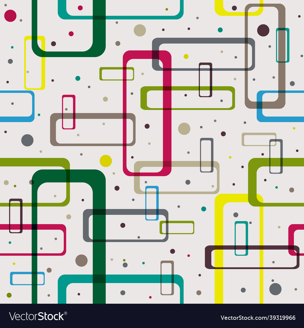 Seamless abstract pattern of colored intersecting Vector Image Seamless abstract pattern of colored intersecting