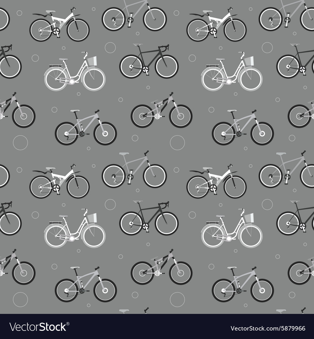 Seamless bicycle pattern