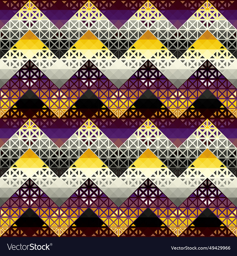 Seamless pattern background of a triangles vector image Seamless pattern background of a triangles