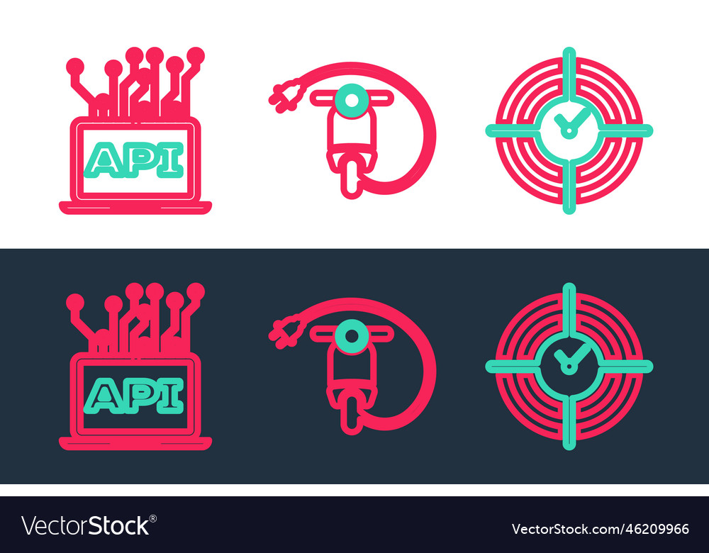 Zeilenzeitverwaltung Computer api Schnittstelle Vector Image Zeilenzeitverwaltung Computer api Schnittstelle