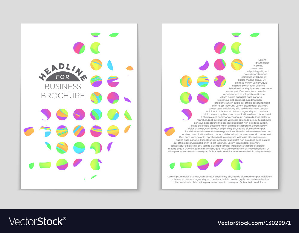 Abstract layout background set for art