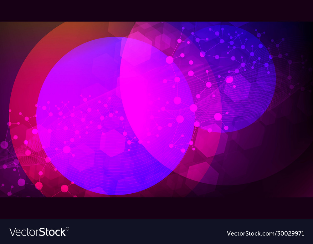 Big data visualization background modern vector image Big data visualization background modern