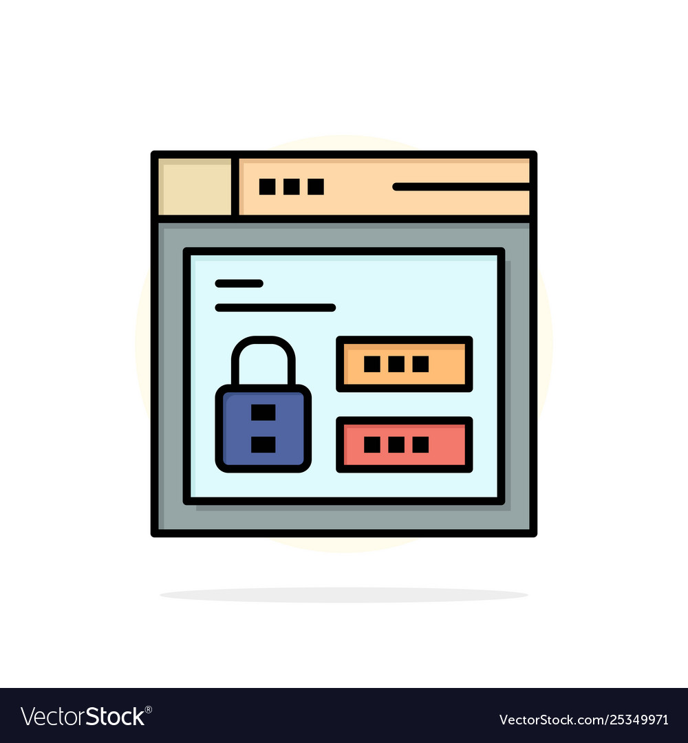 Browser web lock code abstract circle background Vector Image Browser web lock code abstract circle background