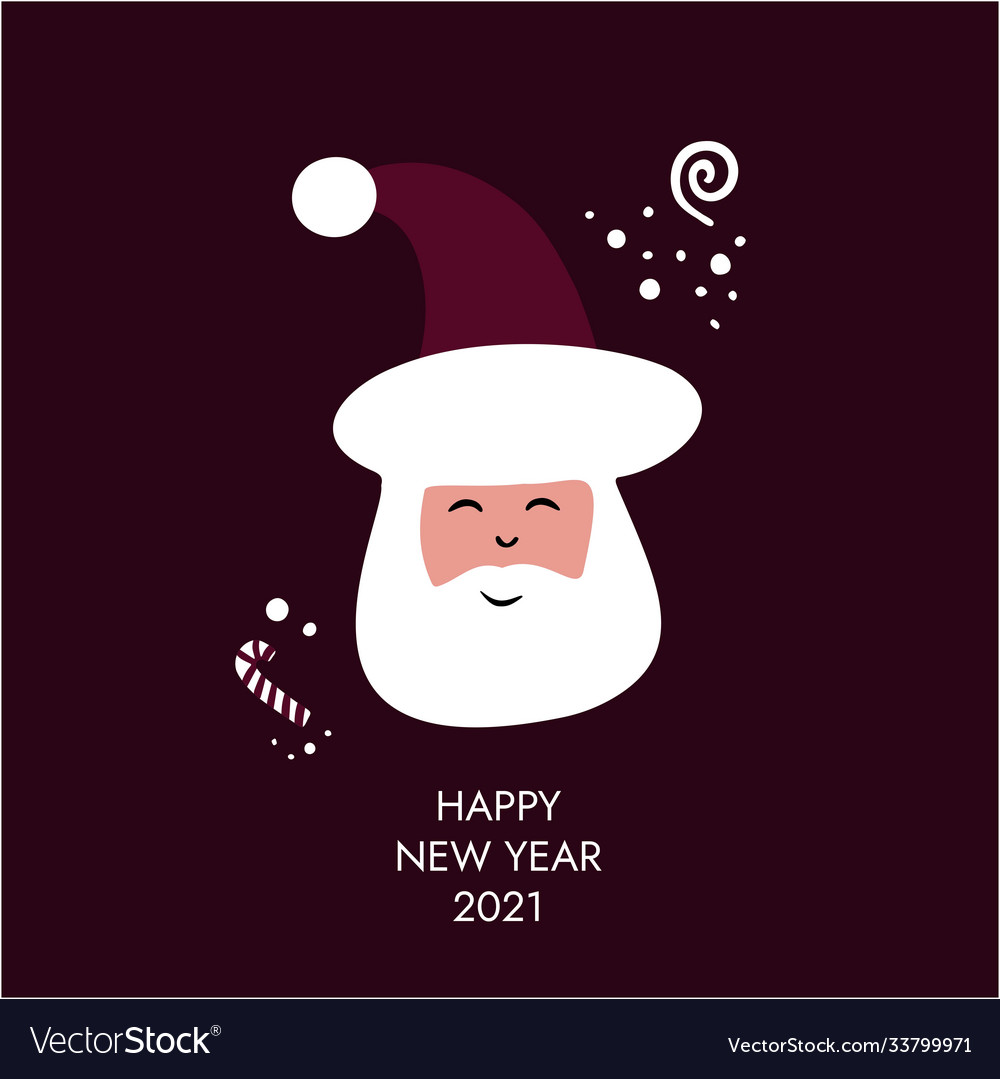 Christmas collection with seasonal elements santa vector image Christmas collection with seasonal elements santa