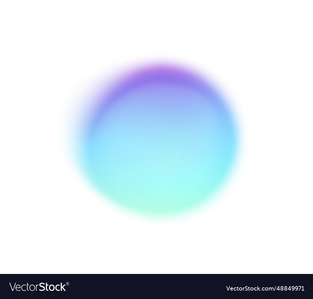Color gradient round shape abstract vector image Color gradient round shape abstract