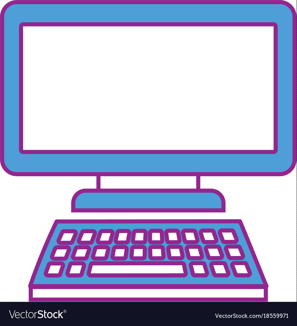 Computer monitor with keyboard technology gadget