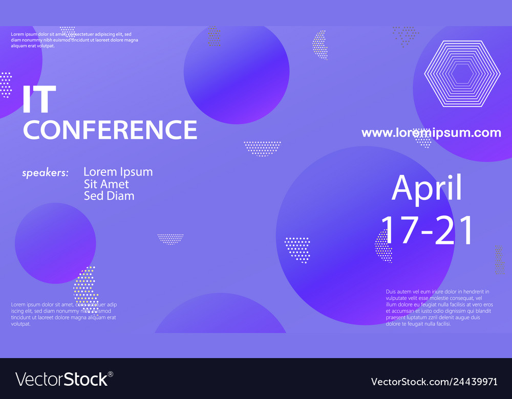 Conference announcement design template