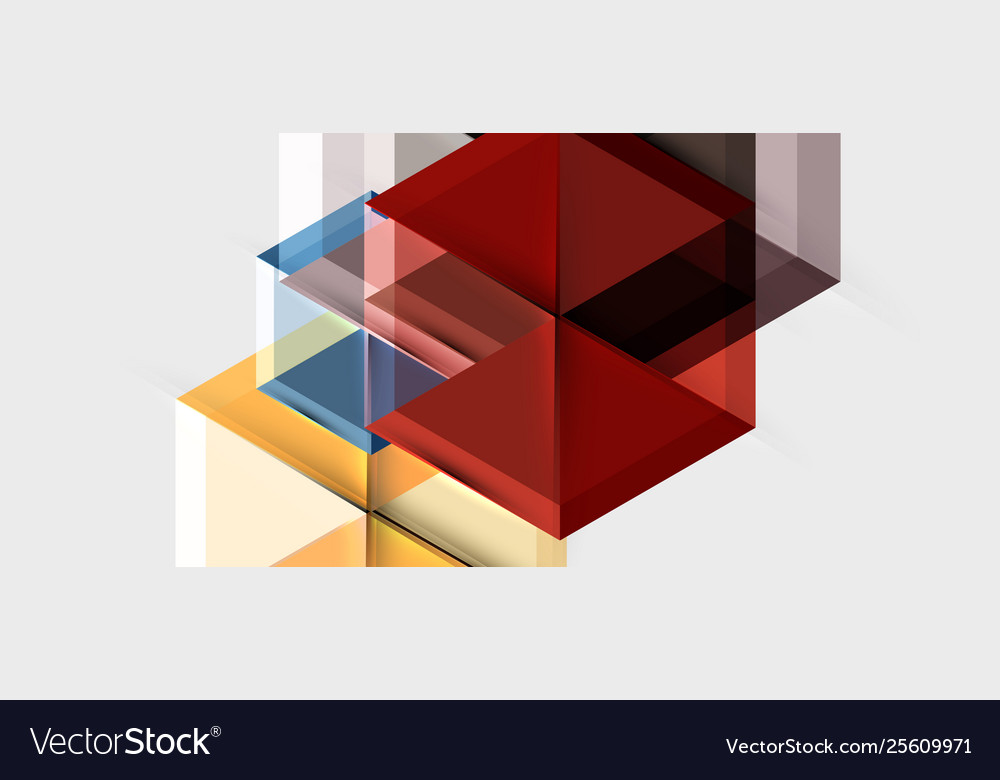 Geometric triangle and hexagon abstract background